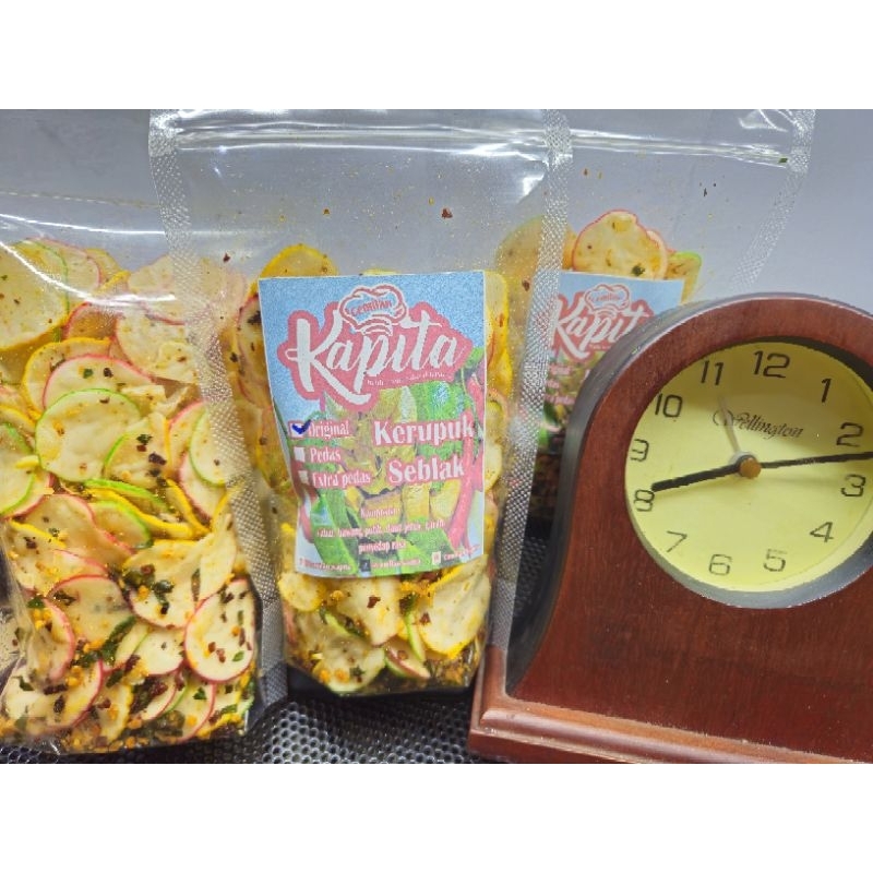 

Krupuk Seblak Kering / Krupuk Bantat Rasa Original / Tidak Pedas / Asin Gurih Daun Jeruk 100 gram