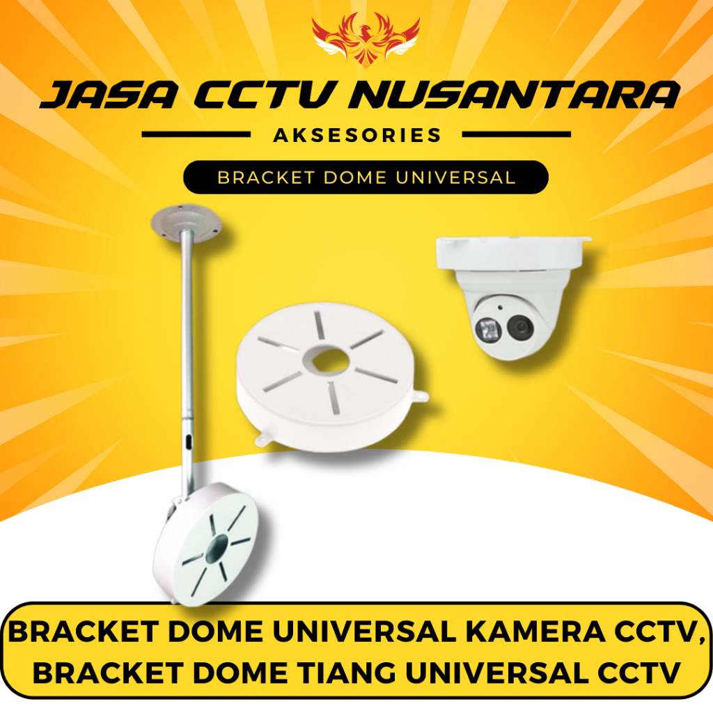 Bracket Dome Universal Kamera CCTV, Bracket Dome Tiang Universal CCTV