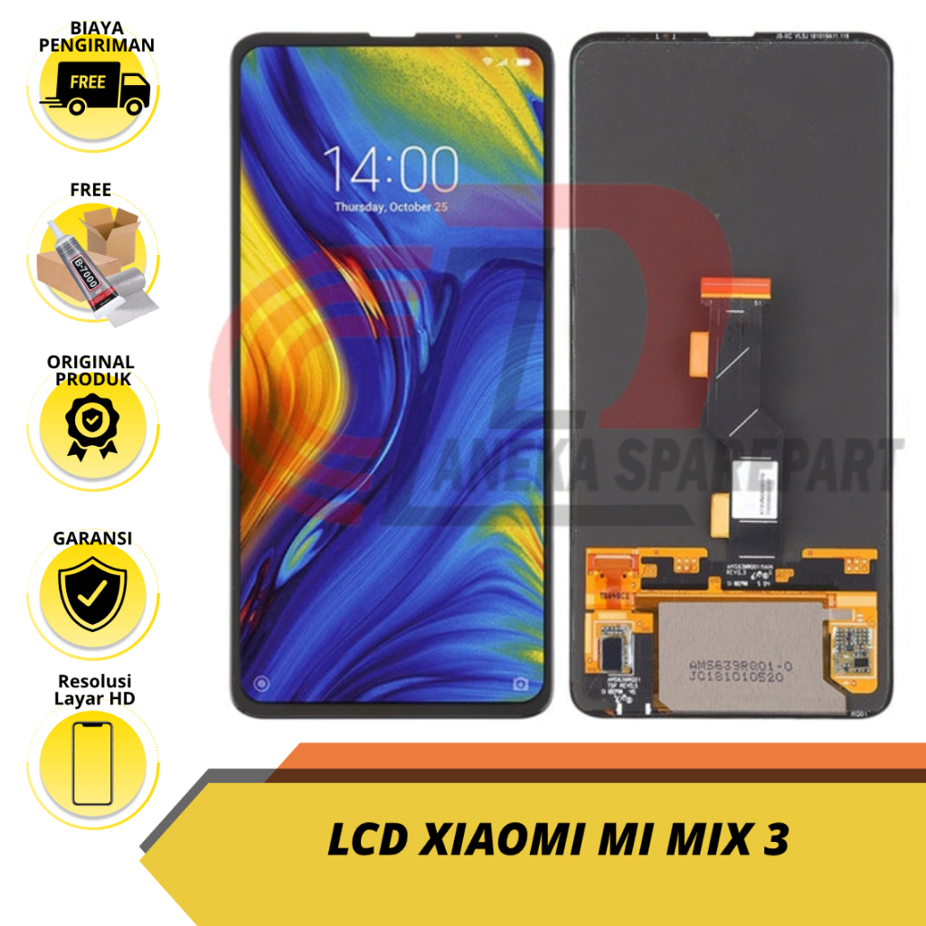 LCD XIAOMI MI MIX 3 OLED ORIGINAL BERGARANSI FREE PACKING