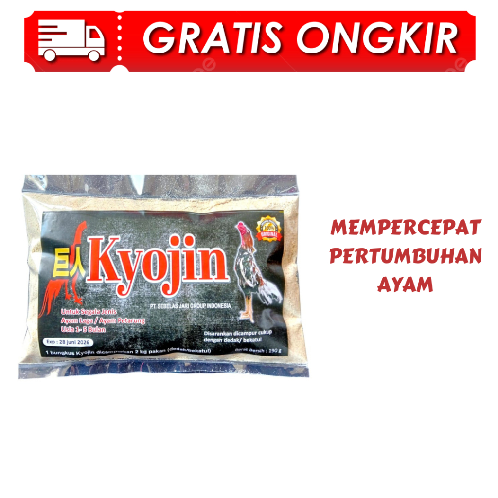 KYOJIN PAKAN AYAM SASET 190 GRAM