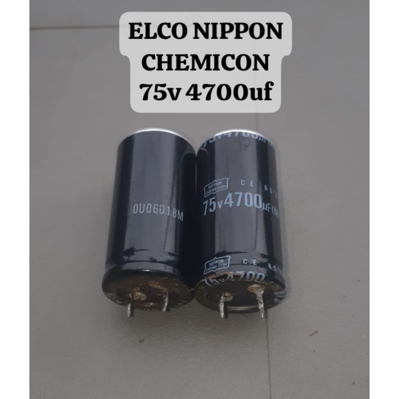 ELCO NIPPON CHEMICON 75v 4700uf ORIGINAL COPOTAN