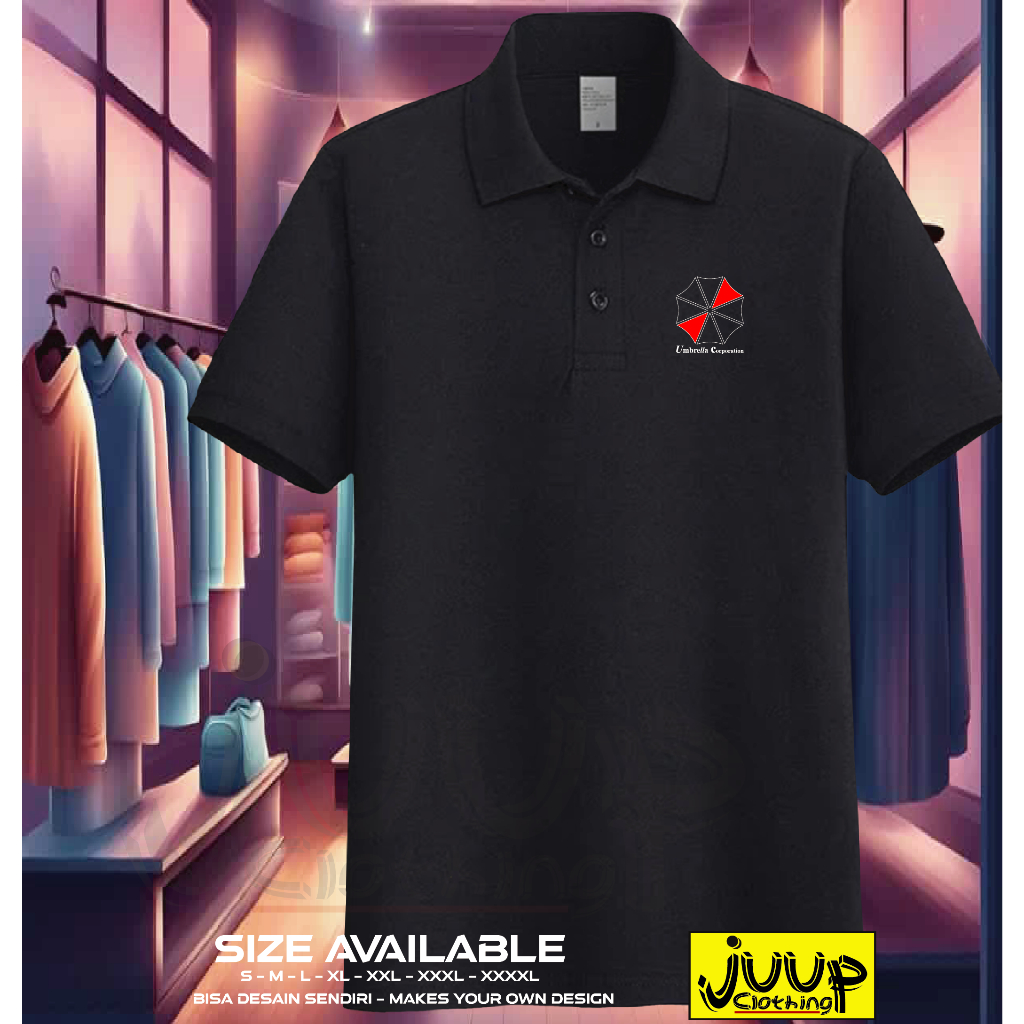 POLO SHIRT KAOS KERAH BAJU ATASAN PRIA UMBRELLA CORPORATION