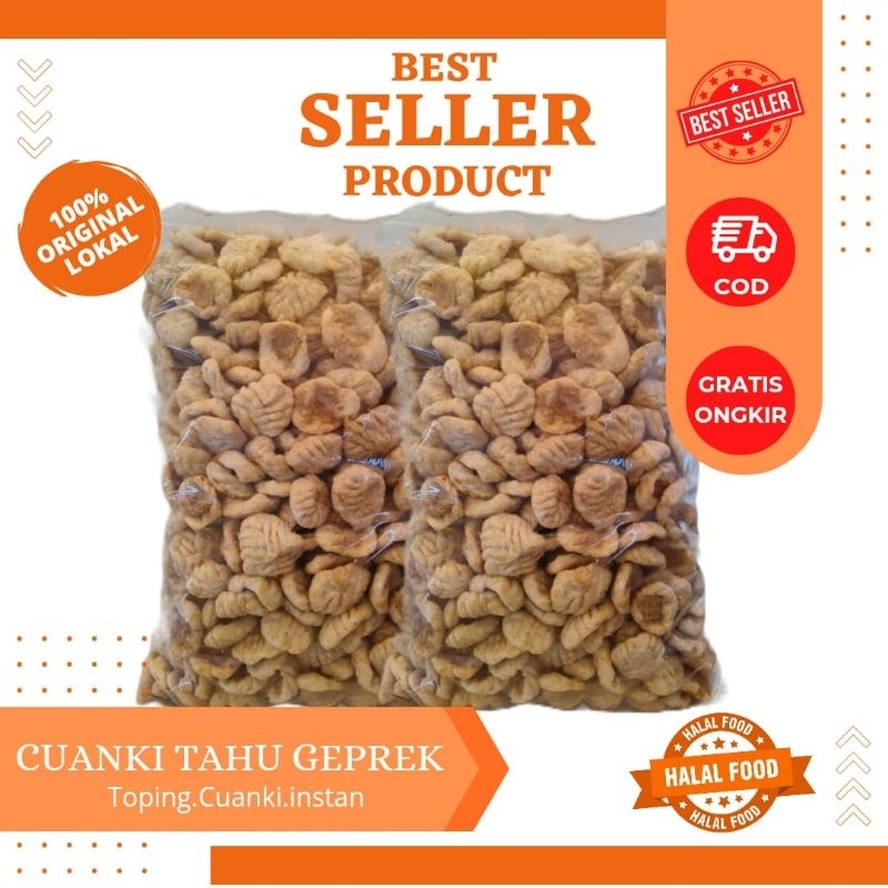 

CUANKI TAHU GEPREK KOTAK isi 200pcs free kardus & bubble