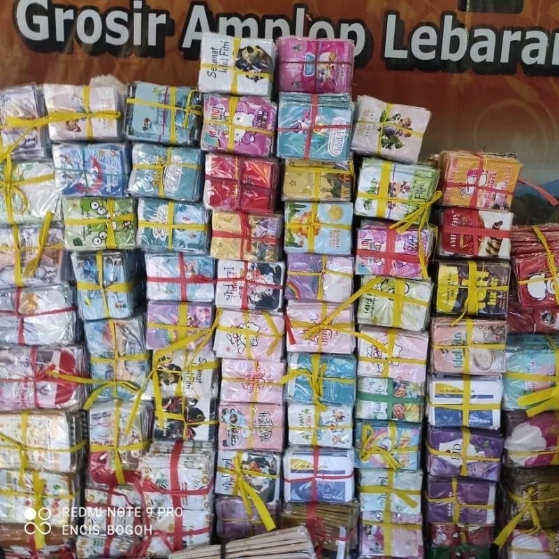

PAKET USAHA [ 100 PACK ] AMPLOP LEBARAN Uk MINI