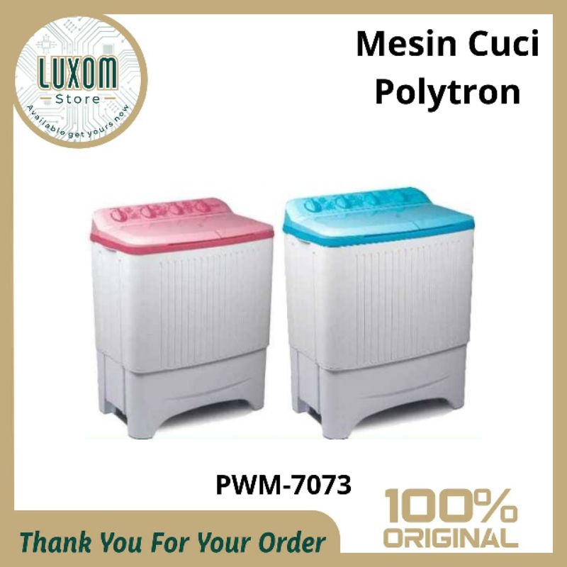 Mesin Cuci Polytron PWM-7073 (7kg) /mesin cuci Polytron 2 tabung/mesin cuci/Polytron