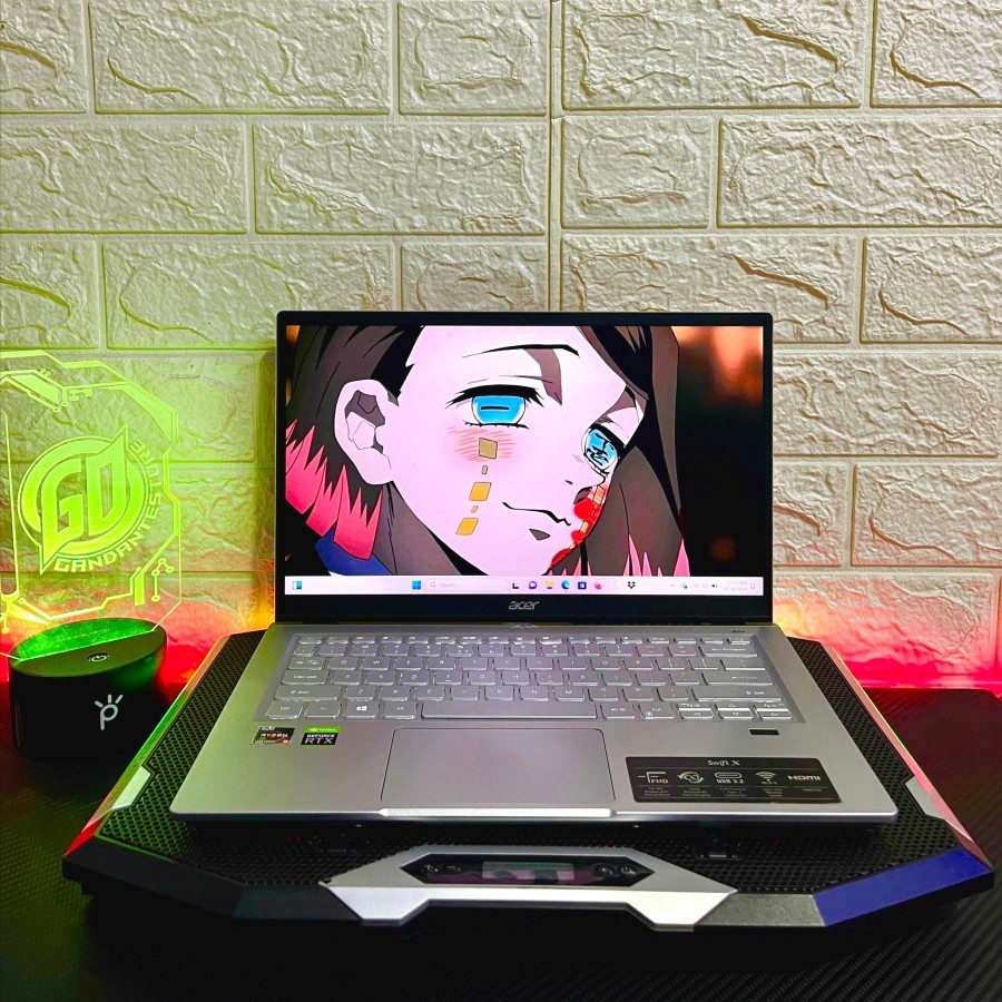 Acer Swift X SFX14-41G Laptop 14" Ryzen 7 5700U 16GB 512GB RTX 3050 Ti