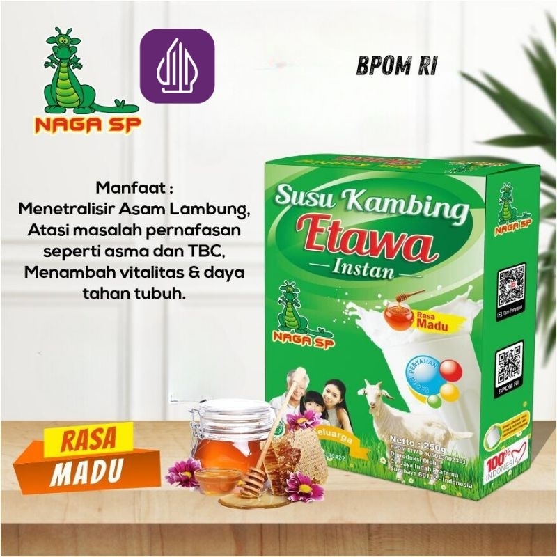 

Susu kambing etawa nagasp250g rasa MADU.