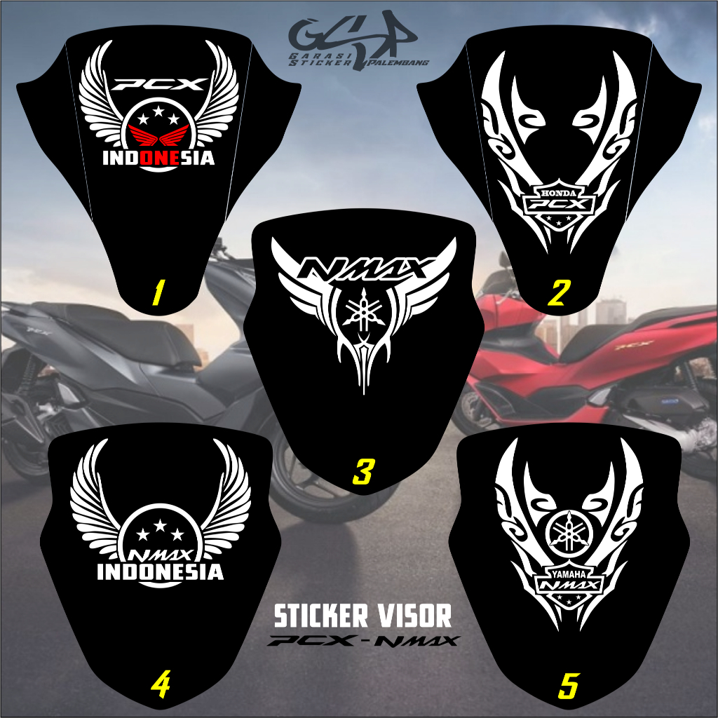 sticker cutting visor nmax stiker visor motor pcx cutting sticker visor motor