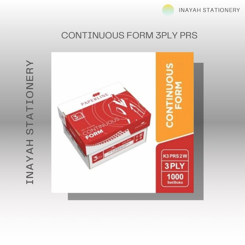 

CONTINUOUS FORM 3PLY PRS MEREK PAPERLINE 1DUS ISI 1000 SET