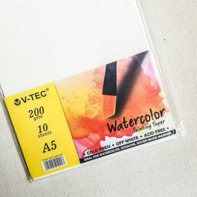 

V-Tec Watercolor Painting Paper A5, A4 200 gsm