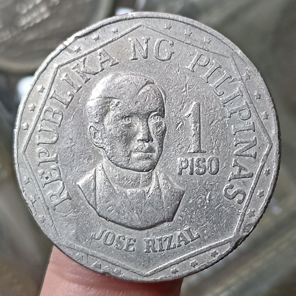 Koin Kuno Philipina 1 Piso - Jose Rizal Tahun 1976