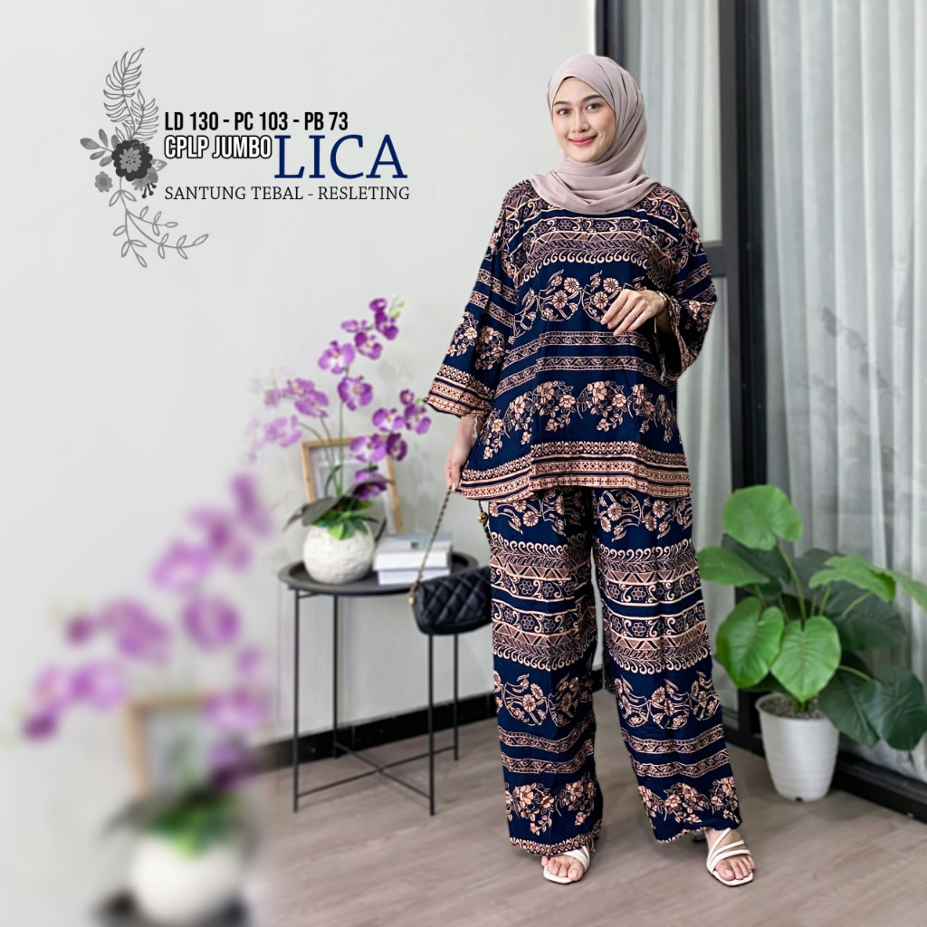 Setelan wanita CPLP Busui lengan panjang jumbo