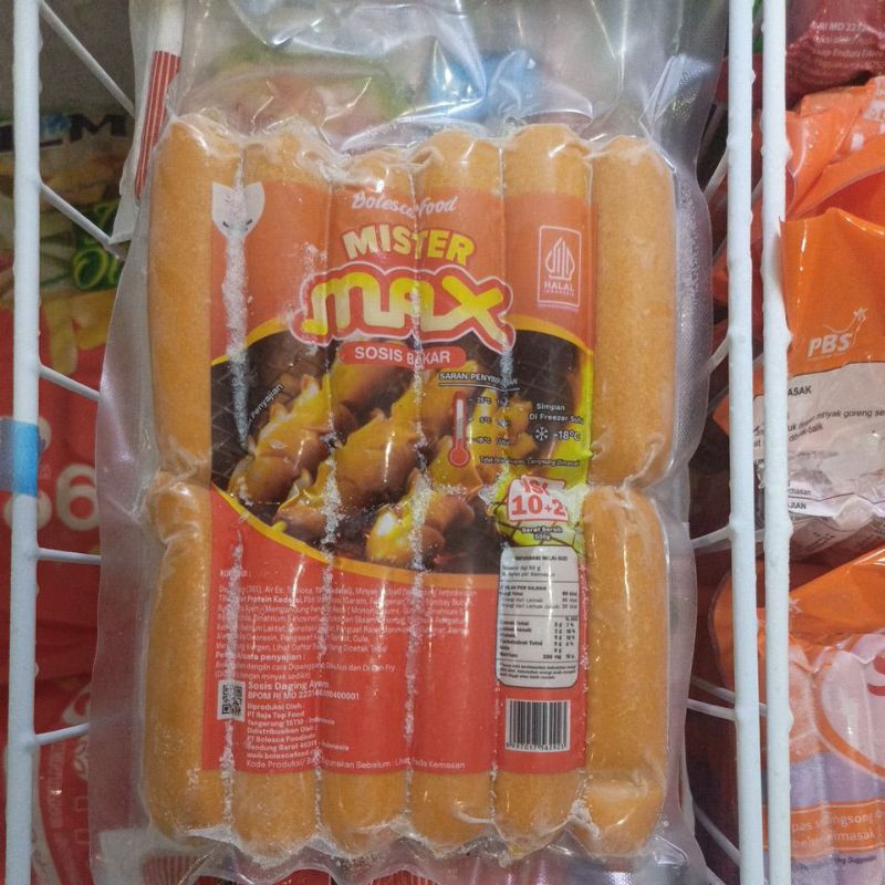 

Mister Max Sosis Bakar Mini isi 12 (500gr)