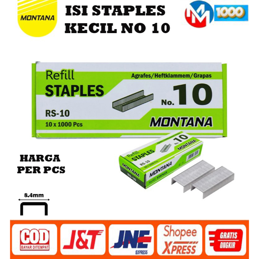 

Isi Steples ukuran Kecil - Isi Staples no 10 per PCS