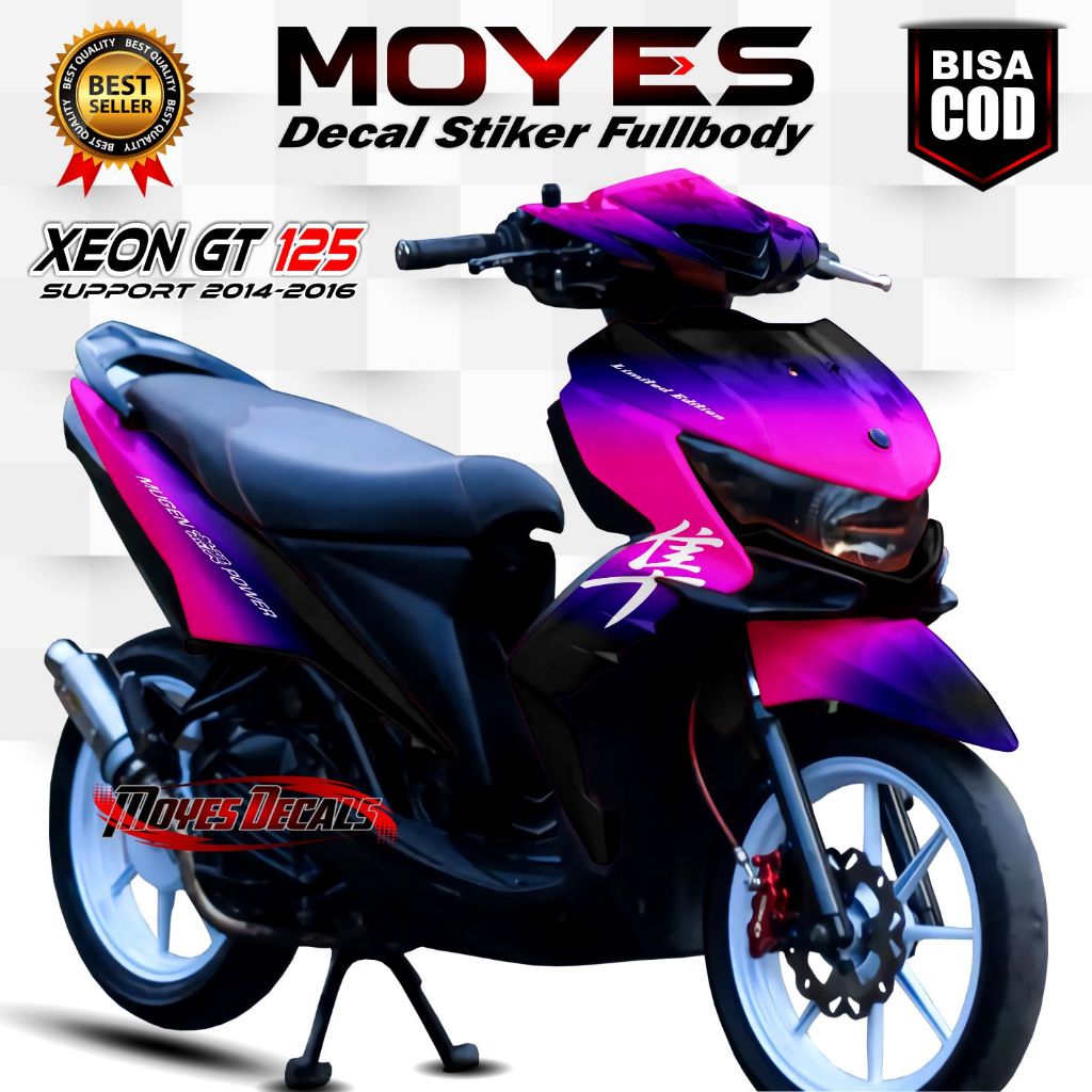 Decal Sticker Xeon GT 125 Fullbody // Decal Stiker Variasi Xeon GT 125 Fullbody