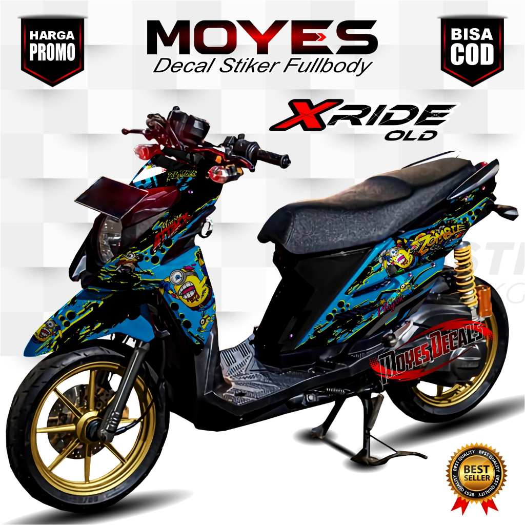 Decal X Ride 115 Full Body Stiker X Ride 115 Full Body Striping X Ride 115 Full Body Motif Minion