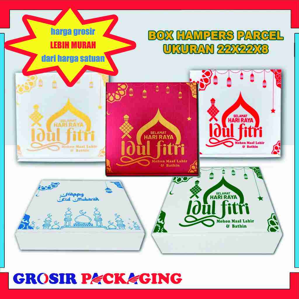 

Box Hampers 22x22x8 cm Parcel Lebaran / box hampers idul fitri