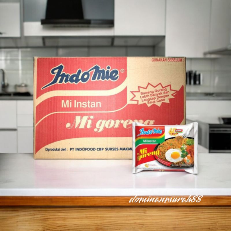 

INDOMIE MI INSTAN GORENG 84 GRAM 1 DUS ISI 40 PCS / MIE INSTAN