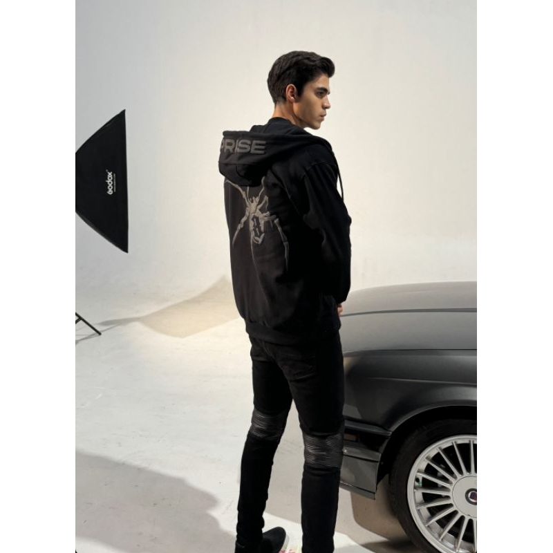UPRISE spider hoodie zip