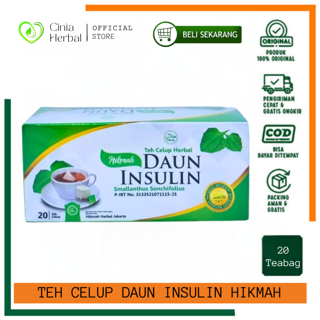 

Teh Celup Insulin Hikmah Obat Diabet Diabetes Gula Daun