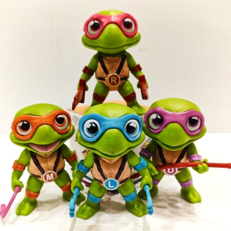 Figure Tenages Mutant Ninja Turtle Kura Kura Ninja Set Mainan Anak