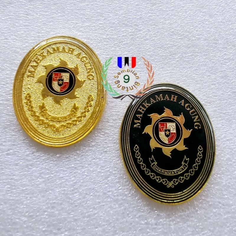 Pin Mahkamah Agung Magnet Bahan Logam Lapisan Coating Resin Plus Box Pin MA