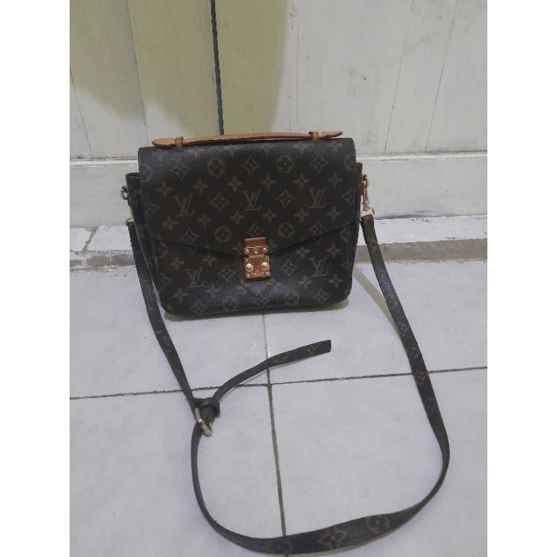 Tas LV metis Louis Vuitton nomor seri SP1125 tembus kulit asli matang preloved pl second original br