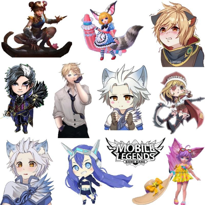 

stiker mobile legends lucu isi 100