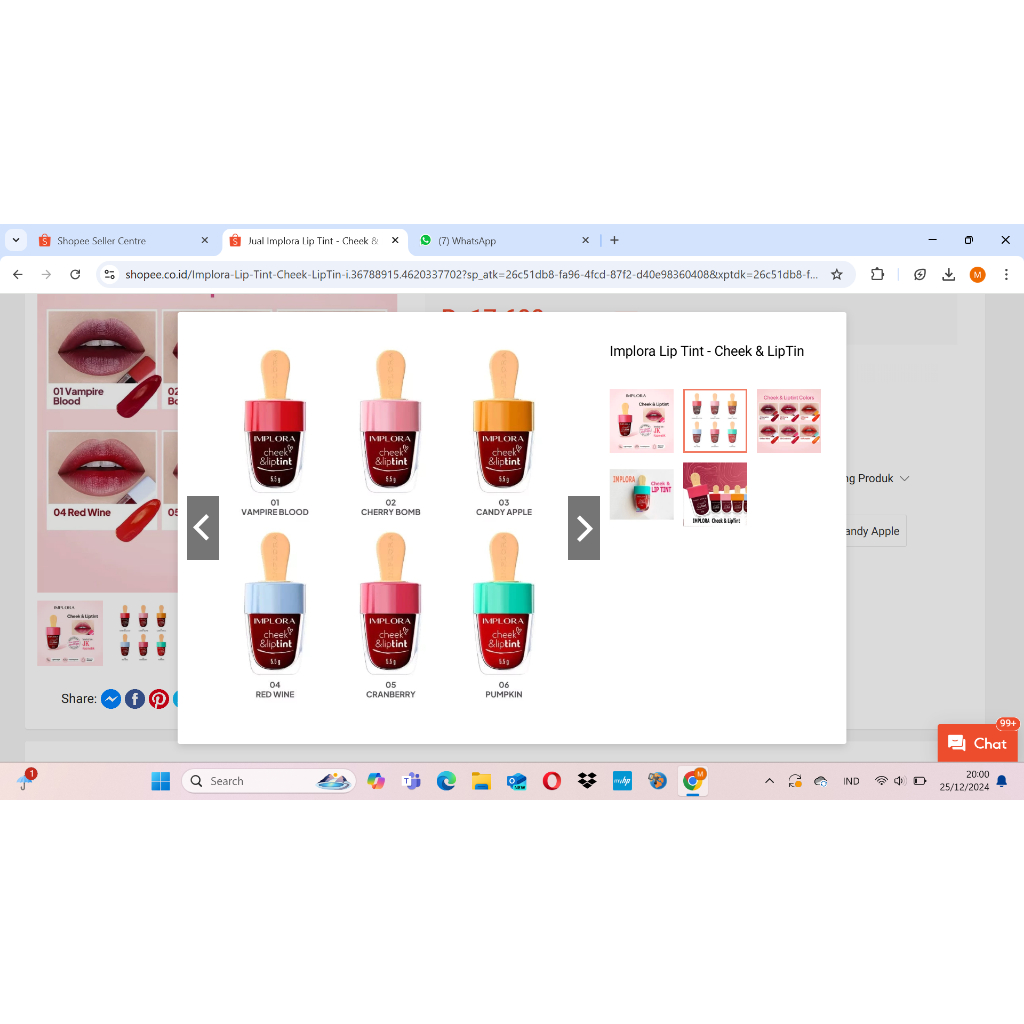 Implora Lip Tint - Cheek & LipTint