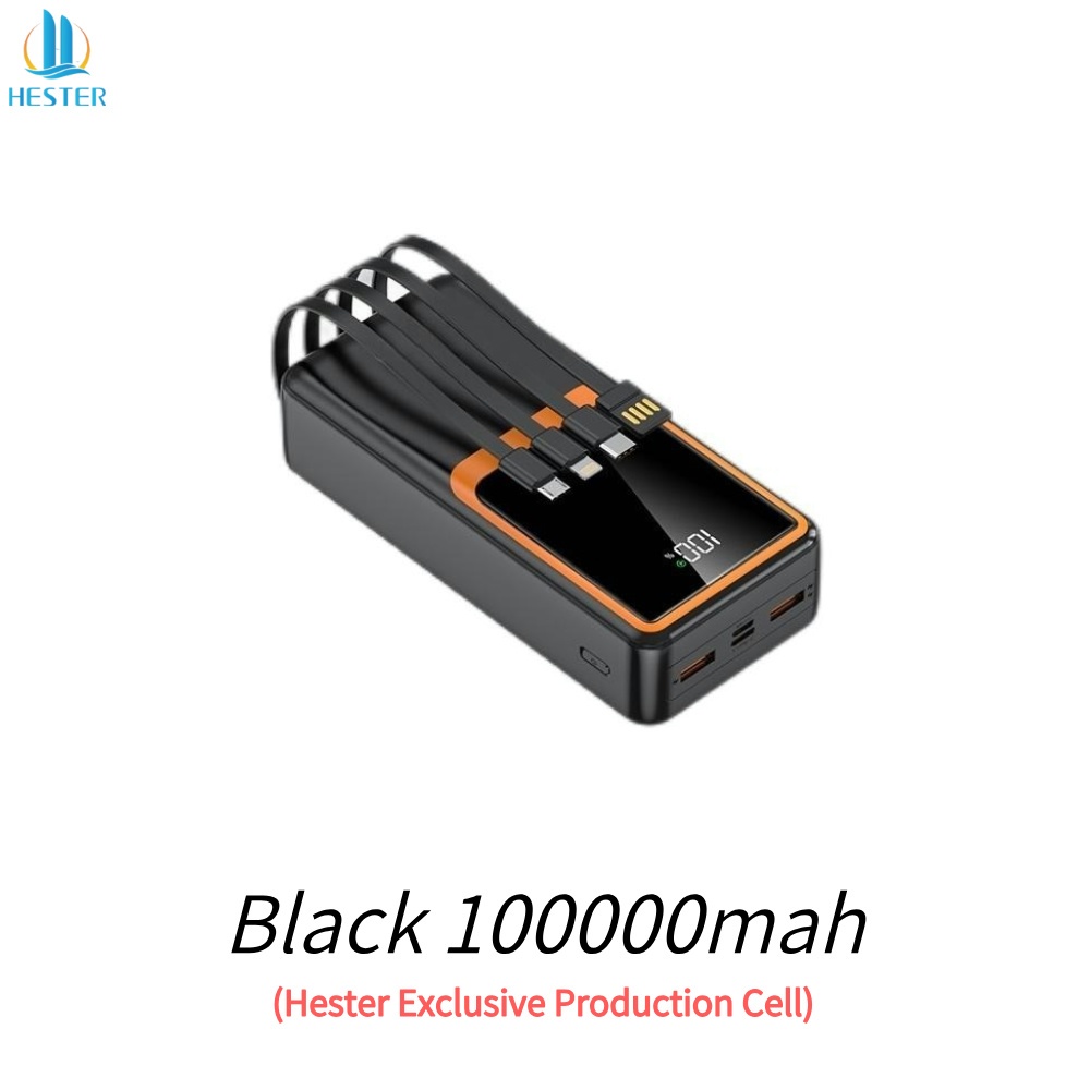 Hester powerbank 66W fast charging power bank 100000mah powerbank fast charging power bank fast char