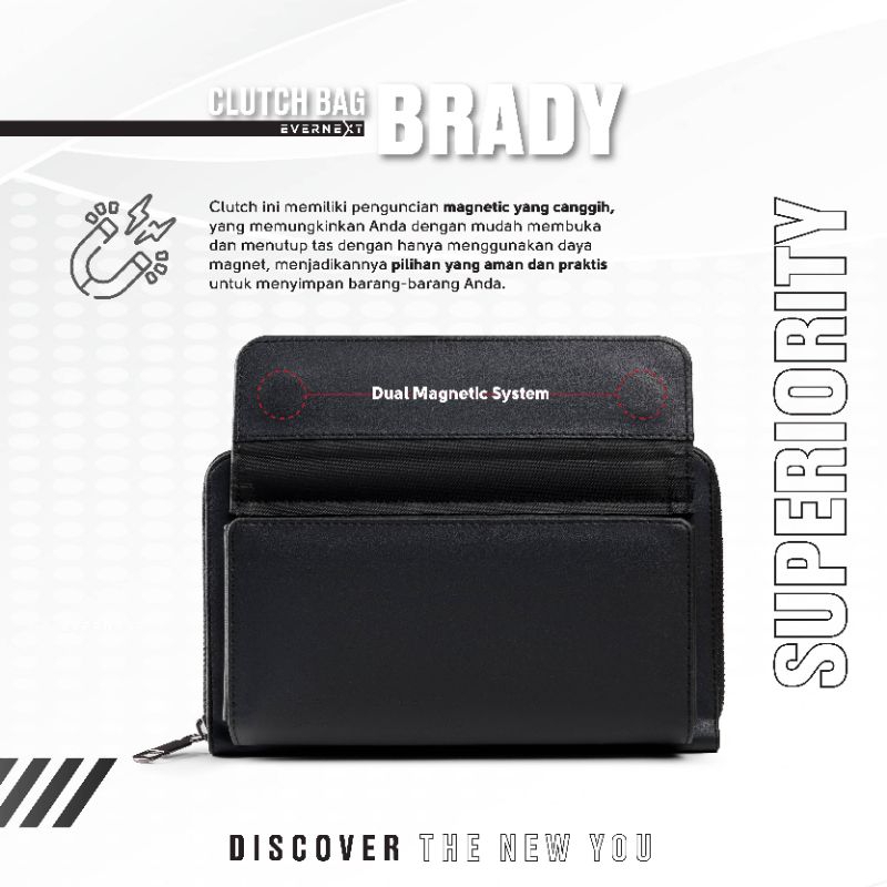 TAS TANGAN ELEGAN CLUTCH BAG BRADY - EVERNEXT