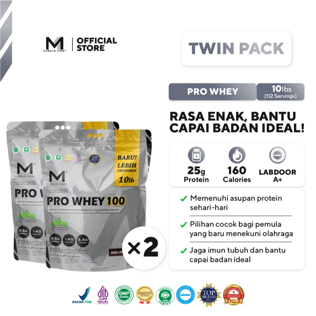 [BUNDLE] MUSCLE FIRST Whey 100 10lbs x2 pcs - Whey Protein