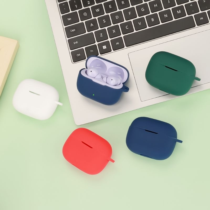 Case Cover Casing Silicone Protective  Realme Buds T310/ RealmebudsT310+ Carabiner