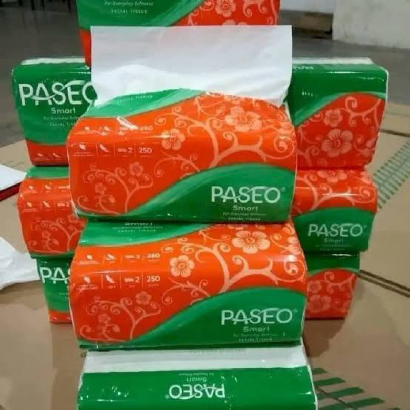 Tissue Paseo 250 Sheet 2 Ply Facial Tissue