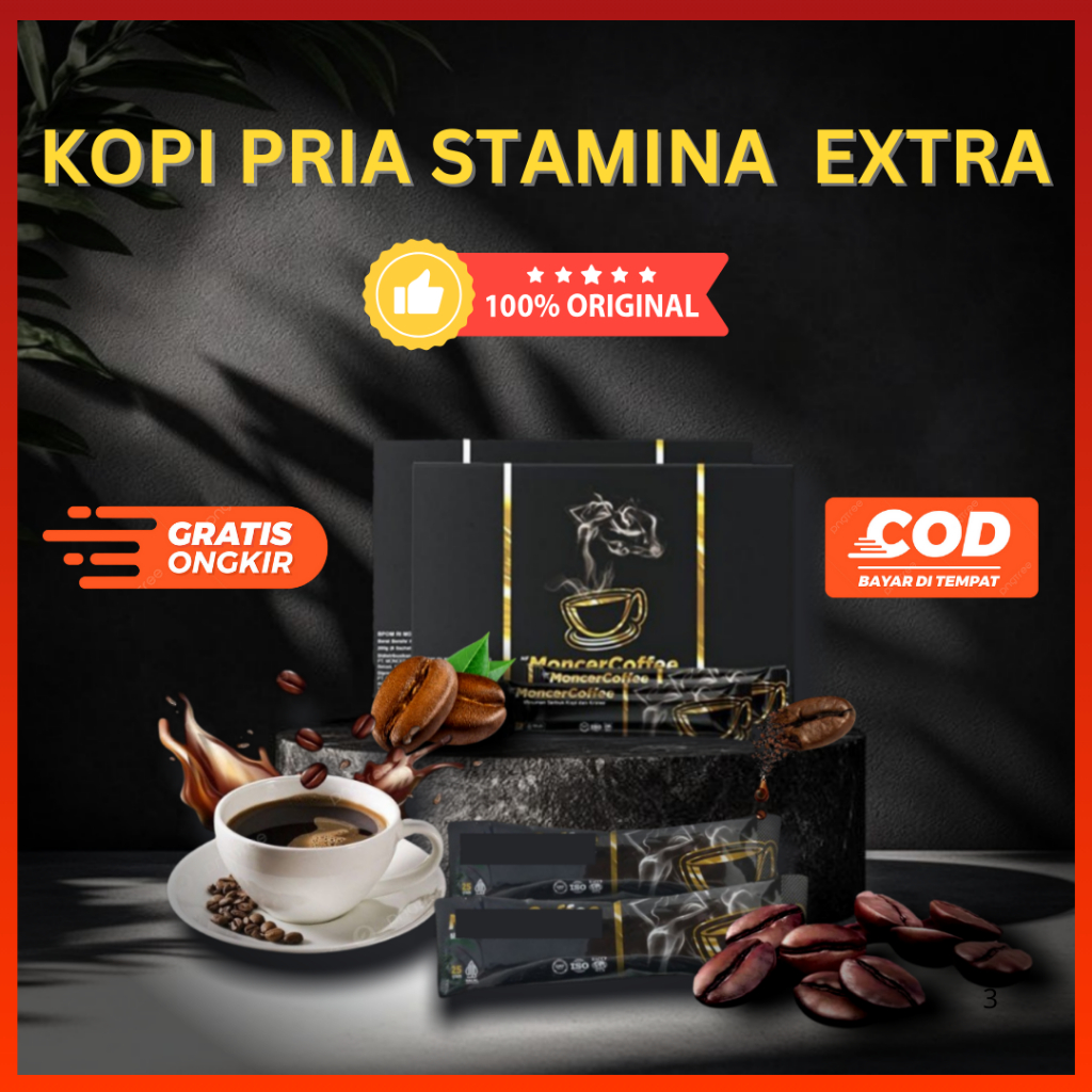 

KopiMoceerr Coffee Original Kopi Stamina Pria Kuat Tahan Lama Siap Ngegas Sampe Lemas 1 Box 8 Sachet
