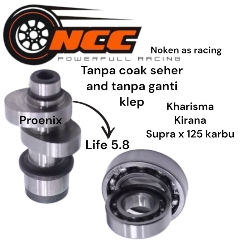 noken as ncc racing kharisma supra x 125 karbu kirana