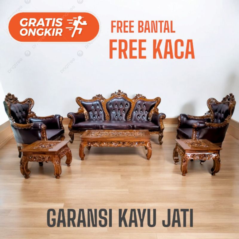 Kursi sofa Jati Jepara Inul Terlaris- Kursi Tamu - Sofa Ukir - Sofa jepara Murah