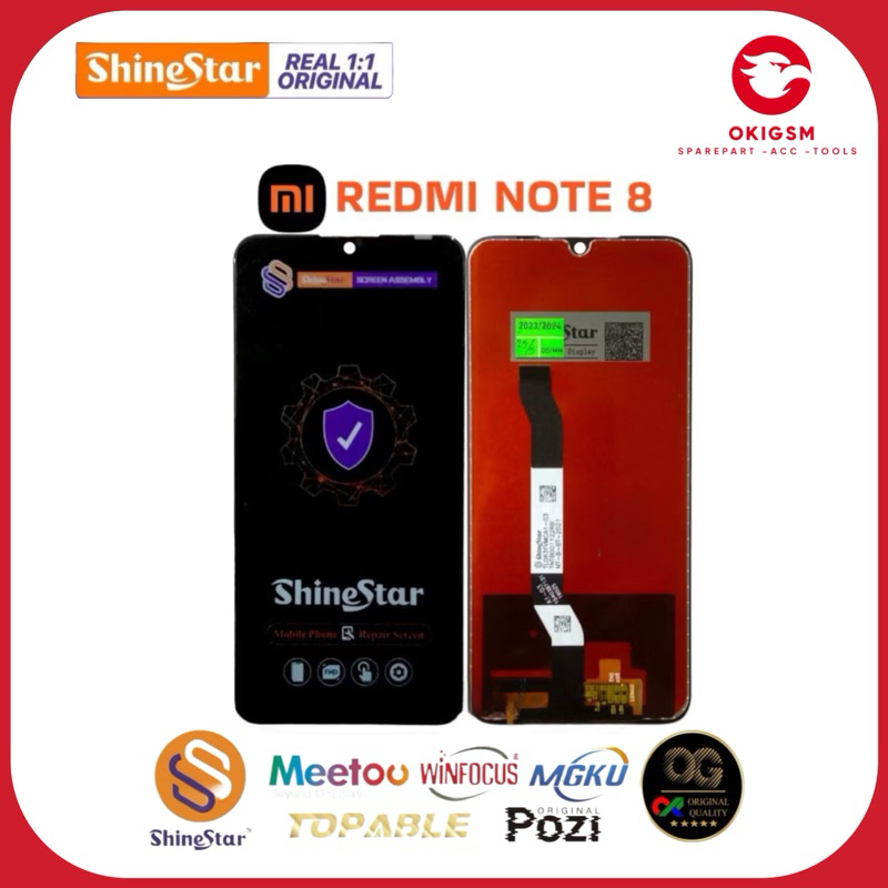 LCD FULLSET XIAOMI REDMI NOTE 8 Original 100% Shinestar
