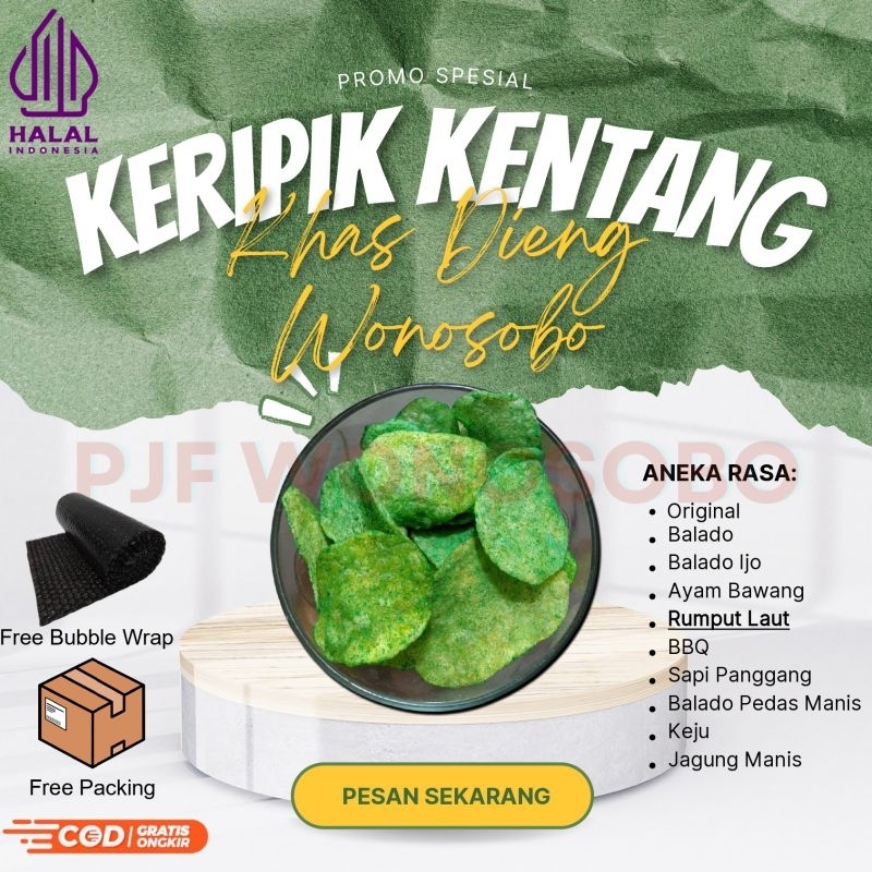 

keripik kentang rumput laut 70g