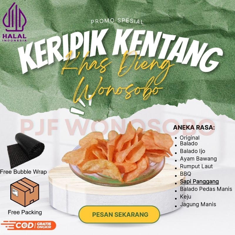 

Keripik kentang sapi panggang 250g