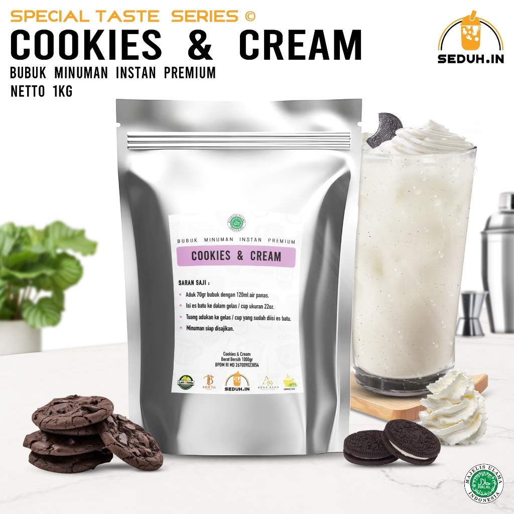 

Cookies & Cream 1KG / Bubuk Minuman Premium
