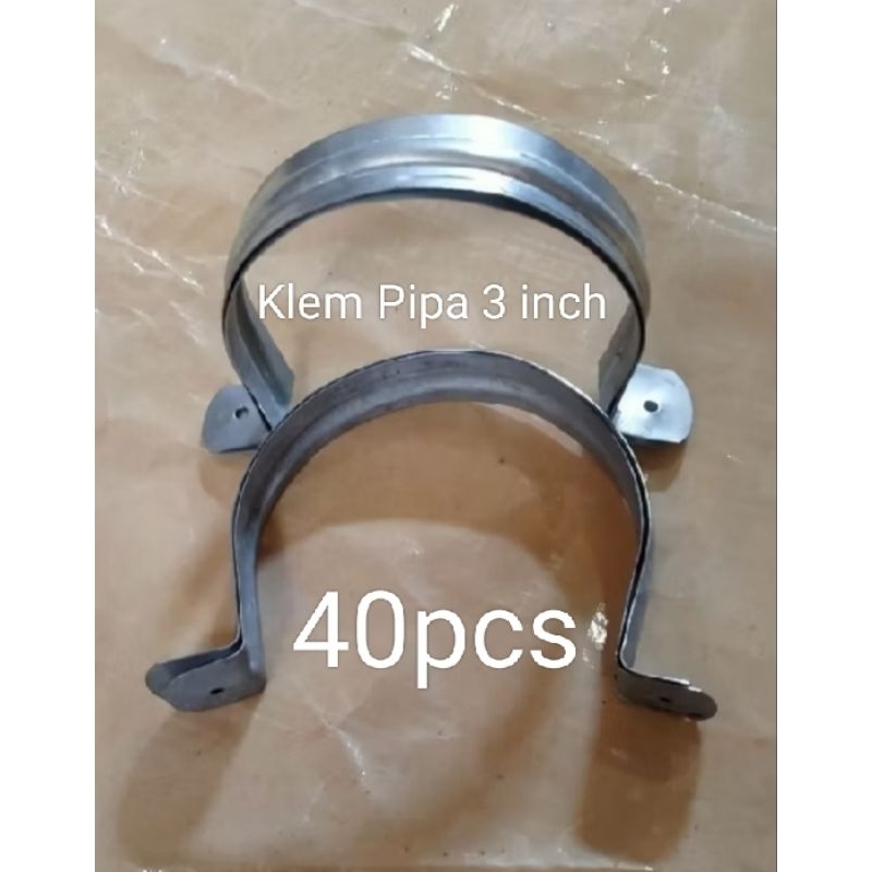 40pcs Klem Pipa Paralon 3 inch