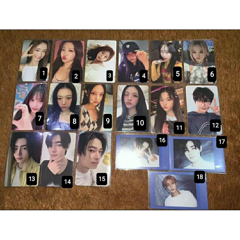 

photocard official ive,nj,aespa,Twice, enhypen