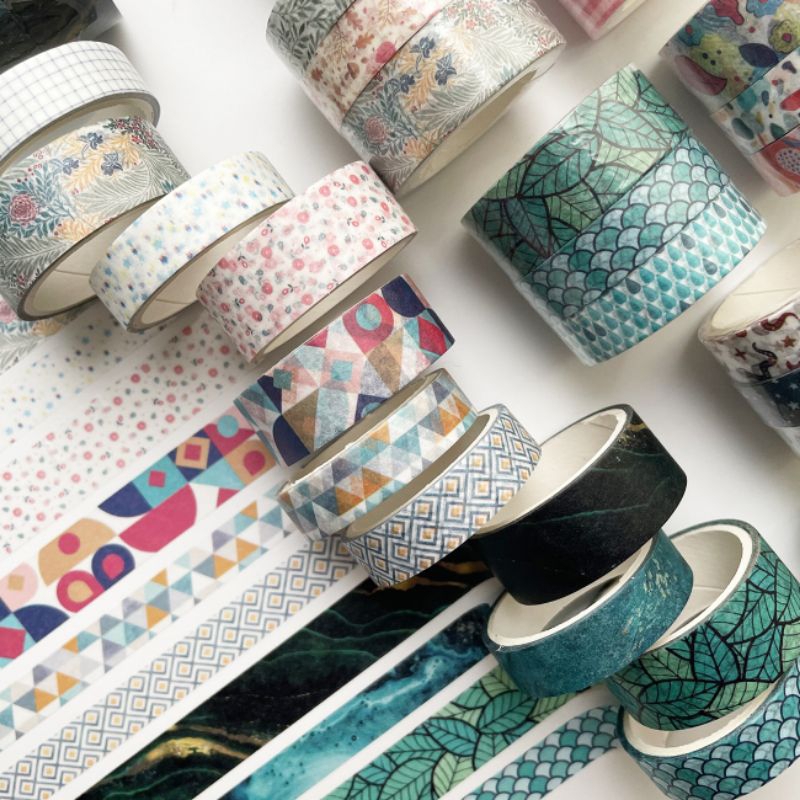 

(IAS) WS13 - Washi Tape Masking Tape Isolasi Kertas Van Gogh Set isi 3 x 3 meter