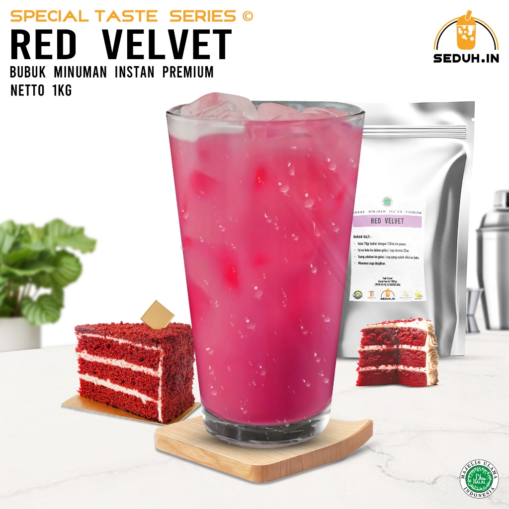 

SEDUHIN - OFFICIAL - Red Velvet 1KG / Bubuk Minuman Premium