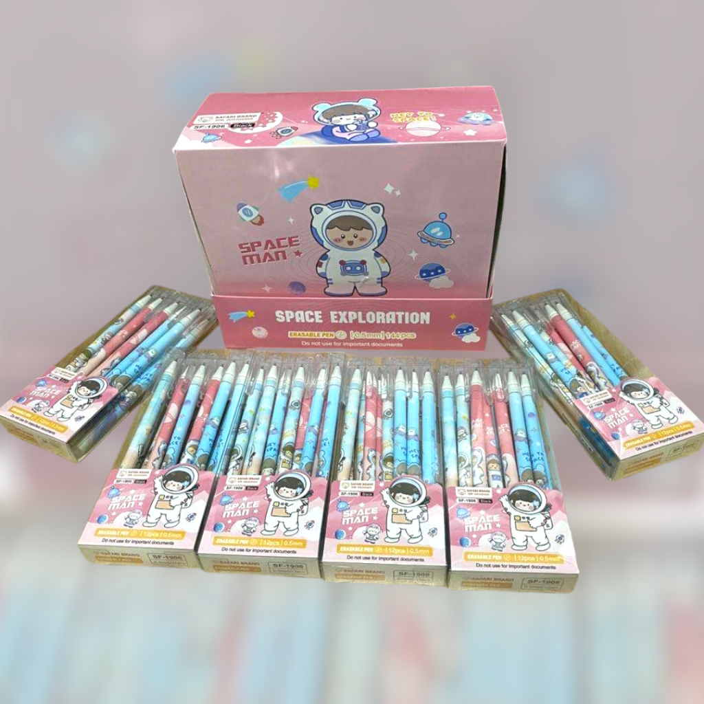 

Pulpen Hapus Karakter(12pcs) / Bolpoin Bisa Dihapus