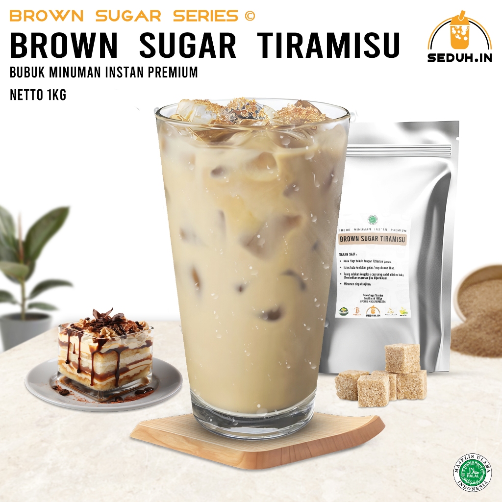 

SEDUHIN - OFFICIAL - BROWN SUGAR TIRAMISU 1KG / BUBUK MINUMAN PREMIUM