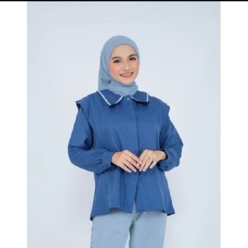 PROMO ARKHA GROSIR//KEMEJA  BLOUSE CRINKLE AIRFLOW