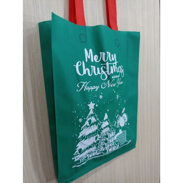 

Hemat 2 Sekarang LUSINAN 12pcs Goodie bag Natal tas natal tas spunbond