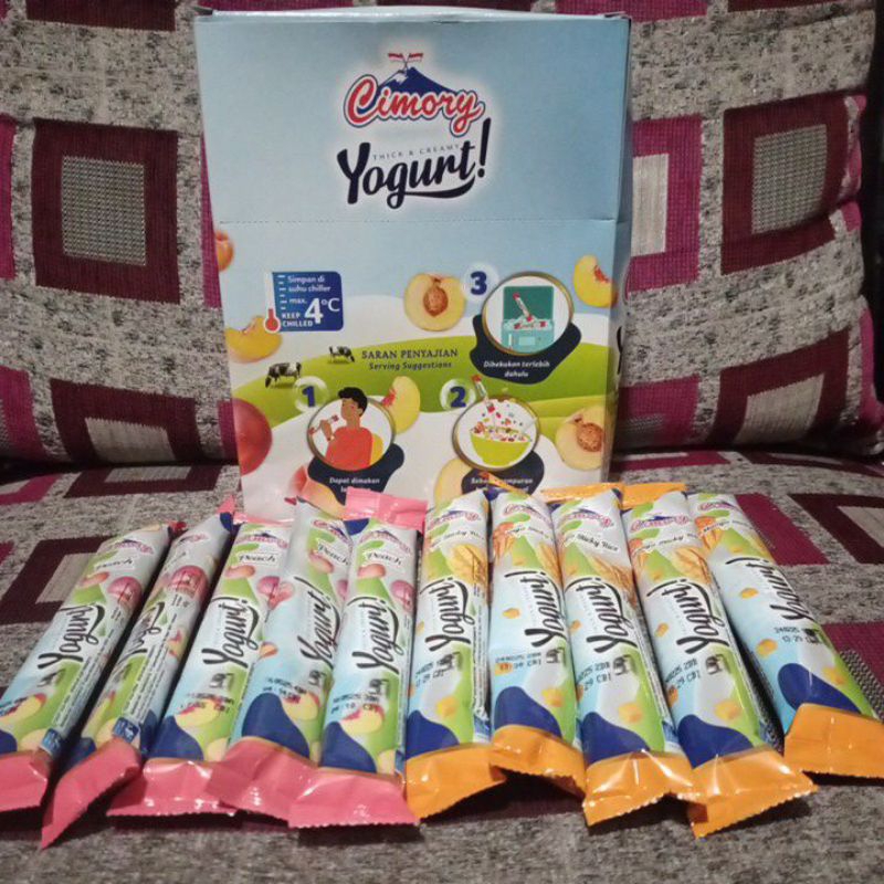 

promo chimory yogurt stik 25 pcs kmsan 40 gr rasa mangga dan peach, brown sugar bisa mix rasa